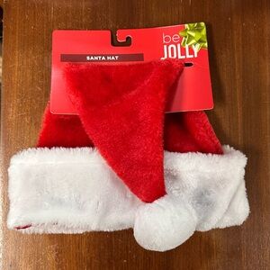Be Jolly- 16” Red and White Santa Hat